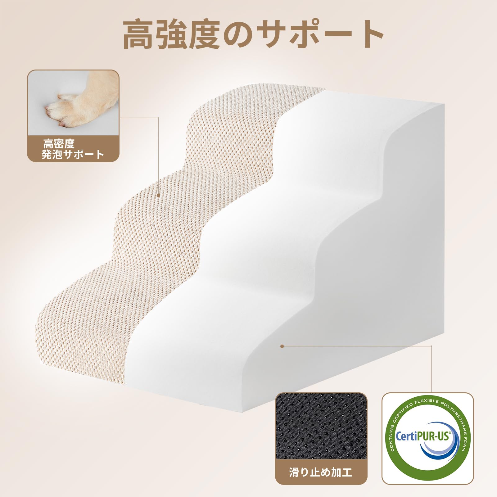【送料無料】EHEYCIGA 犬 階段 ステップ ペット階段 ドッグステップ 犬 スロープ ...