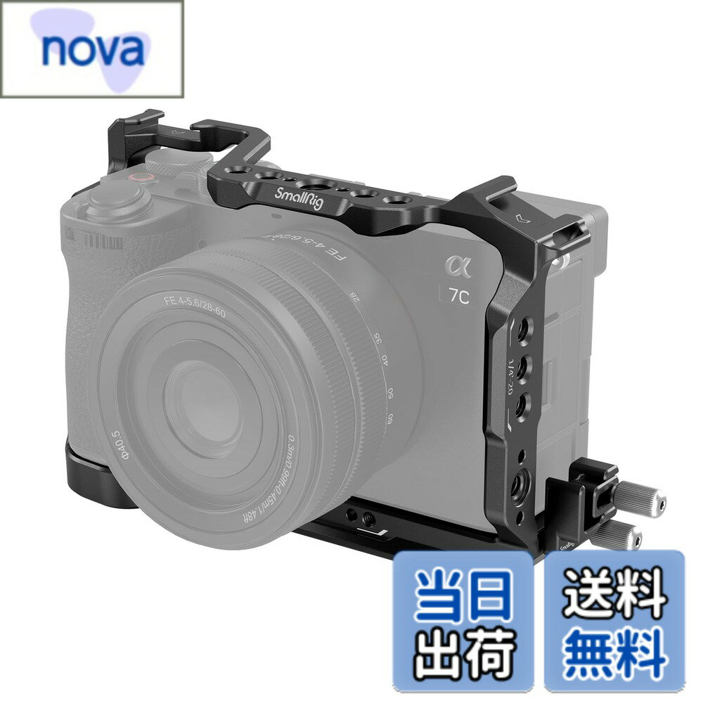 [무료 배송]SmallRig 카메라 케이지 키트 Sony 대응 Alpha 7C II/Alpha 7CR 대응 알카 퀵 릴리스 플레이트 내장 확장성 저부 1/4"-20과 M2.5 나사로 고정 비디오 카메라 케이지 4422