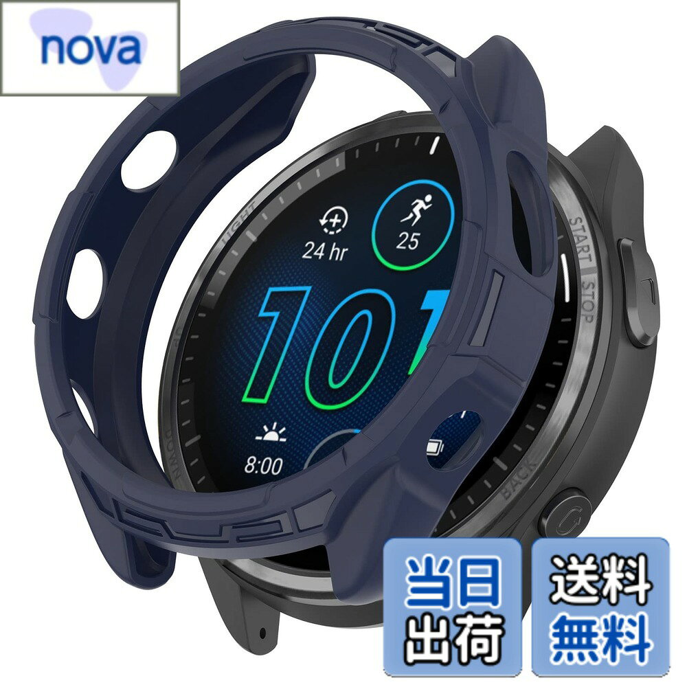 【9月1日ー9月15日まで200円オフ】【送料無料】［RuenTech］対応GARMIN Forerunner 965ケース 保護ケース Garmin Forerunner 965用カバー 6色可選 ソフトシリコン製 プロテクターカバー 耐衝撃 軽量 取り付け簡単