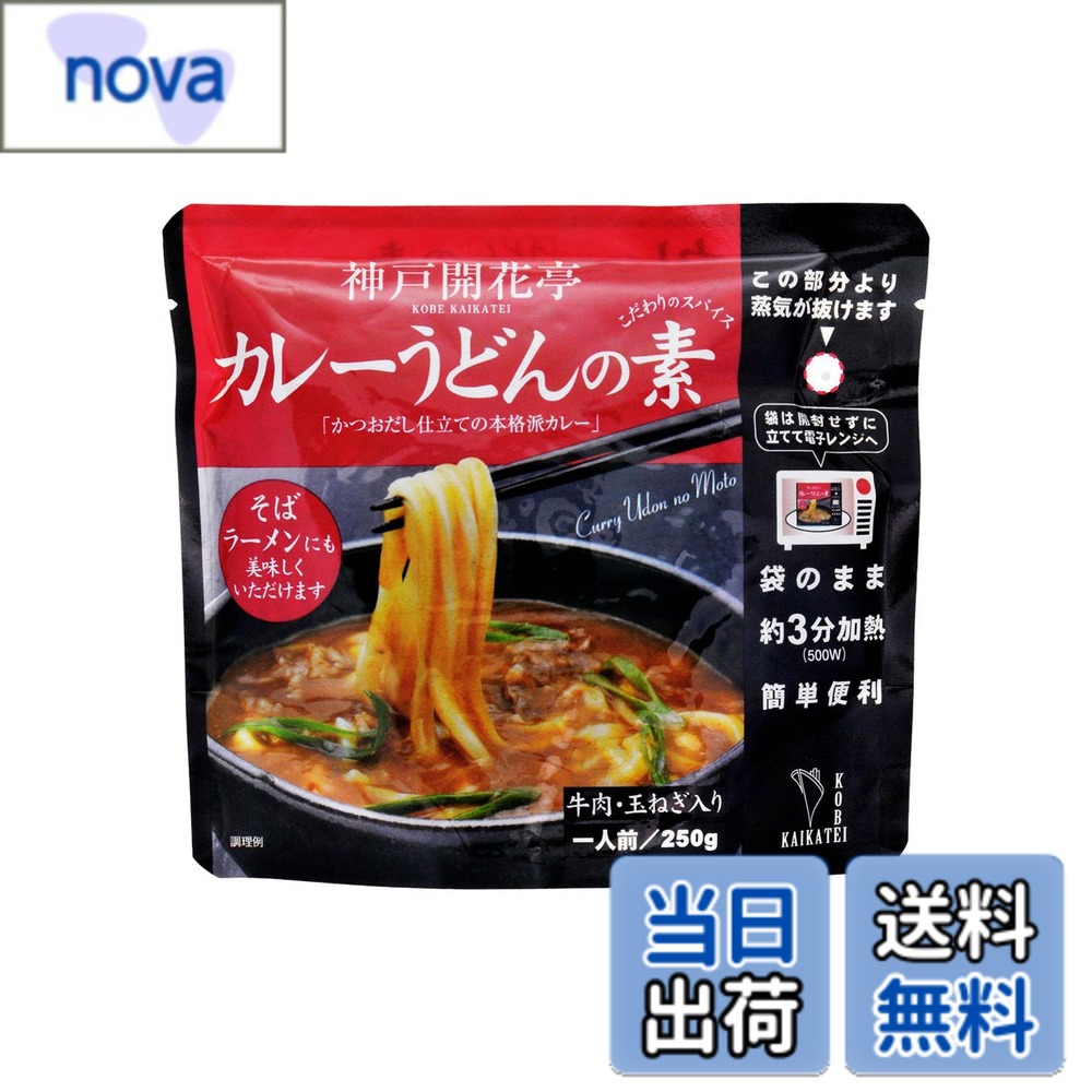 【送料無料】神戸開花亭 レトルト食品 惣菜 おかず 常温保存 カレーうどんの素 10個まとめ買い自宅用
