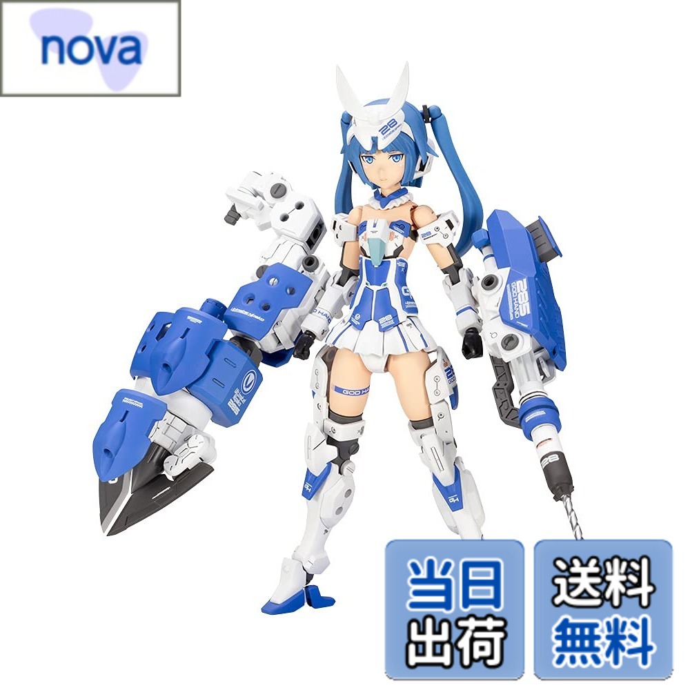 商品情報商品の説明商品紹介 「フレームアームズ・ガール」と「ニパ子」のコラボレーション「アーキテクト ニパ子 Ver.」! 柳瀬敬之氏デザインによるフレームアームズ「アーキテクト」を、島田フミカネ氏が美少女化したイラストをもとに立体化。 今回は「アーキテクト」と「ニパ子」のコラボレーションをした「アーキテクト ニパ子 Ver.」になります。 カラーリングや追加造形部分のデザインはVaistarStudioの作例によるのものになります。 【商品詳細】 ・成形色をニパ子カラーに変更。 ・ニパ子をイメージしたヘッドギア、髪の毛を新規造形で付属。 ・同じくニパ子をイメージとしたM.S.Gウェポンに追加ピンバイスパーツを新規で追加して付属。 ・表情パーツは「正面向き」、「右向き」、「照れ顔左向き」の3種が付属。 ・表情パーツは塗装済みなので組み上げただけでも設定に近い仕上がりになります。 ・株式会社ハイキューパーツのデザインによるマーキングや小池智史氏による原作ニパ子の目のデカールが付属。 ・フレームアームズ「アーキテクト」の前腕を接続可能な、関節パーツが付属。 ・前腕部には専用の3mm軸用接続パーツが付属。また、膝に3mm径の軸を増設可能なアタッチメントが、左右分付属します。 ・PVC製の手首が左右それぞれ5種付属。手首は関節を含め、既存のフレームアームズ・ガールシリーズの手首と組換えが可能です。 ・スカートが可動し、脚部の可動範囲が拡大。 ・付属のベースは接続部を上下に可動させる事が可能。 ・背中、腰、ふくらはぎなどに配置された3mm径の穴により既存M.S.Gシリーズ、フレームアームズシリーズの武装の併用が可能。 安全警告 該当なし主な仕様 (C) KOTOBUKIYA (C)project NIPAKObr成形色をニパ子カラーに変更。ニパ子をイメージしたヘッドギア、髪の毛を新規造形で付属。同じくニパ子をイメージとしたM.S.Gウェポンに追加ピンバイスパーツを新規で追加して付属。表情パーツは「正面向き」、「右向き」、「照れ顔左向き」の3種が付属。組み立てる必要がある
