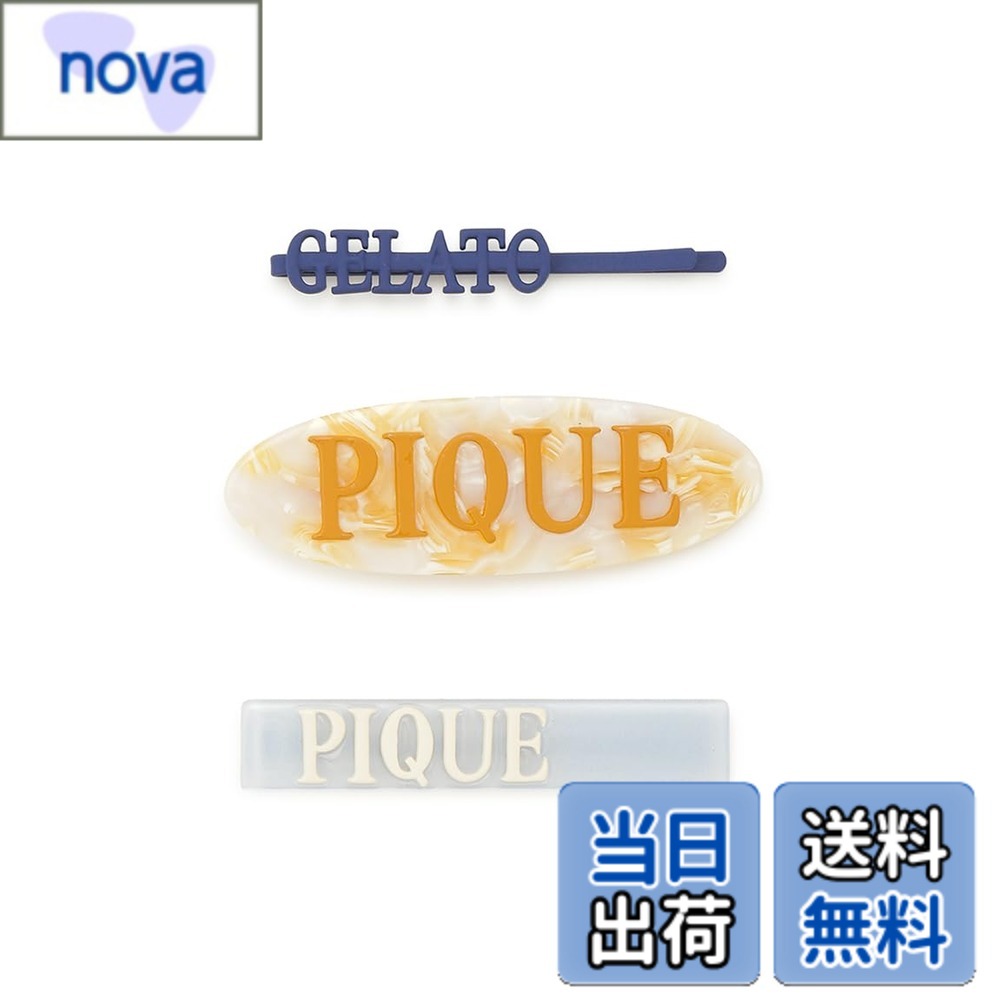 Hairpins - 【送料無料】[ジェラート ピケ] 【COOL COLLECTION】ICE ヘアピン＆クリップセット PWGA252613 レディース 色：OWHT、サイズ：F