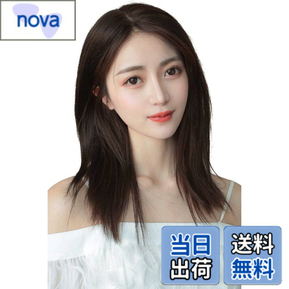 樂天商城 - 【送料無料】YOYO 人毛部分ウィッグ 人毛100％ 分け目自由 超リアル人工頭皮 部分用ヘアピース トップカバー ナチュラル 薄毛 白髪 隠す 女性用 ウィッグ 自然 通気 横14cm縦15cm 自然色 前髪あり 15cm (自然色, 15cm) 色：自然色、サイズ：15cm