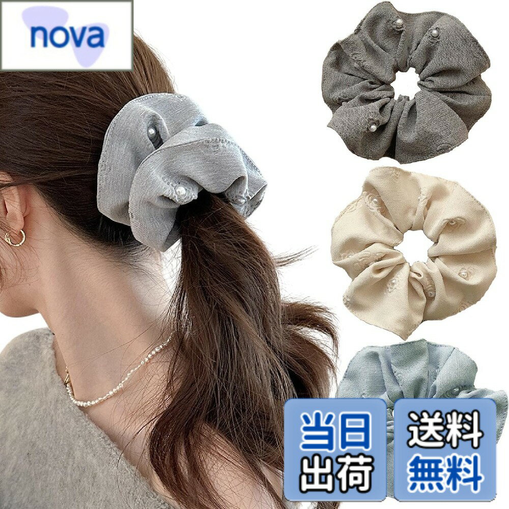 Hair Rubber Band - 【送料無料】ヘアゴム シュシュ パール ，BetterJonny ヘアゴム おしゃれ シュシュ 大人 パール ヘアアクセサリー 美髪 ヘアアレンジ ファッション 色：Gセット