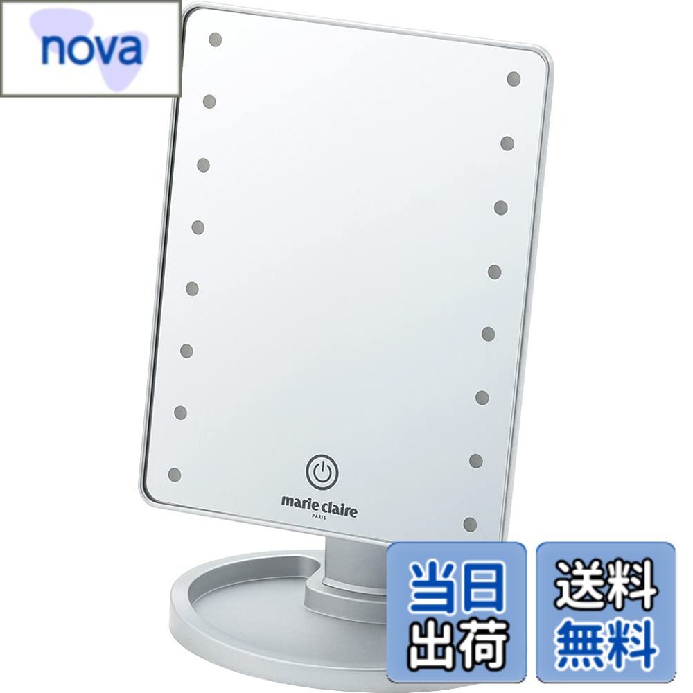 商品情報商品の説明ED照明付きのスタンドミラー LEDが埋め込まれており、明るく照らしてメイクができる コスメ小物、指輪などが置けるトレー付きで、鏡を見ながらメイクやアクセサリーをつけられる 鏡の部分は使いやすい角度に調節ができる主な仕様 サイズ(約):270x120x170mmbr本体重量(約):0.42kgbr素材・材質:本体/ガラス・ABS(アクリロニトリル・ブタジエン・スチレン)樹脂生産国:中国電源:USB接続・単三乾電池x4本使用(別売)、光源:LED16灯