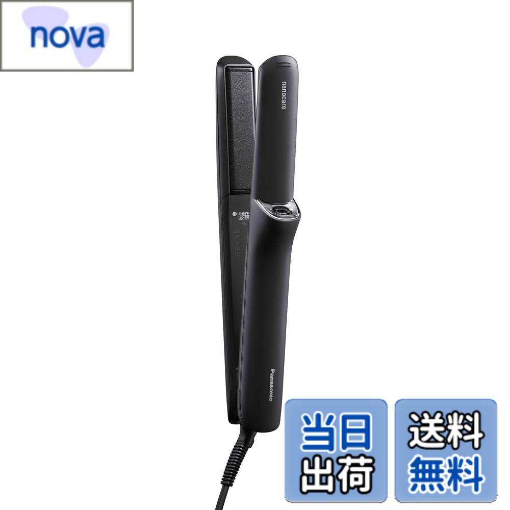 商品情報商品の説明高浸透ナノイー＆ミネラル(※1)搭載。 ドライヤー(※2)のうるおい技術を、ストレートアイロンにも。 ●ダメージ髪も使うたび、しっとりツヤ髪へ。髪の内側まで水分補給。 ●従来のナノイーに比べ、水分発生量18倍※5の高浸透ナノイーで髪が内側までうるおって、施術前後の毛髪のしなやかさ（やわらかさ）の変化量が2倍。※6(EH-HS0J比) ●傷んだキューティクルの密着性を高め、補修・保護 ●毛先まで別格(※3)ストレート コードの長さ：約1.7 m（360° 回転式コード） 付属品　　　：保管用キャップ 本体寸法　　：高さ28.7x幅6.0x奥行3.6 cm（閉じた時） 質量　　　　：約430 g （保管用キャップ取付時：約445 g） ※1：ミネラルとは、亜鉛電極を含む放電ユニットから発生されるミネラルマイナスイオンです。 ※2：EH-NA0J ※3：パナソニック2022年発売EH-HS0Jとの比較（パナソニック調べ） ※5：ナノイーと高浸透ナノイーとの比較（当社調べ） ※6当社2022年発売EH-HS0Jとの比較（当社調べ）主な仕様 高浸透ナノイー＆ミネラル※1搭載ドライヤー※2のうるおい技術を、ストレートアイロンにもダメージ髪も使うたび、しっとりツヤ髪へ。髪の内側まで水分補給傷んだキューティクルの密着性を高め、補修・保護※1 ミネラルとは、亜鉛電極を含む放電ユニットから発生されるミネラルマイナスイオンです。 ※2 EH-NA0J