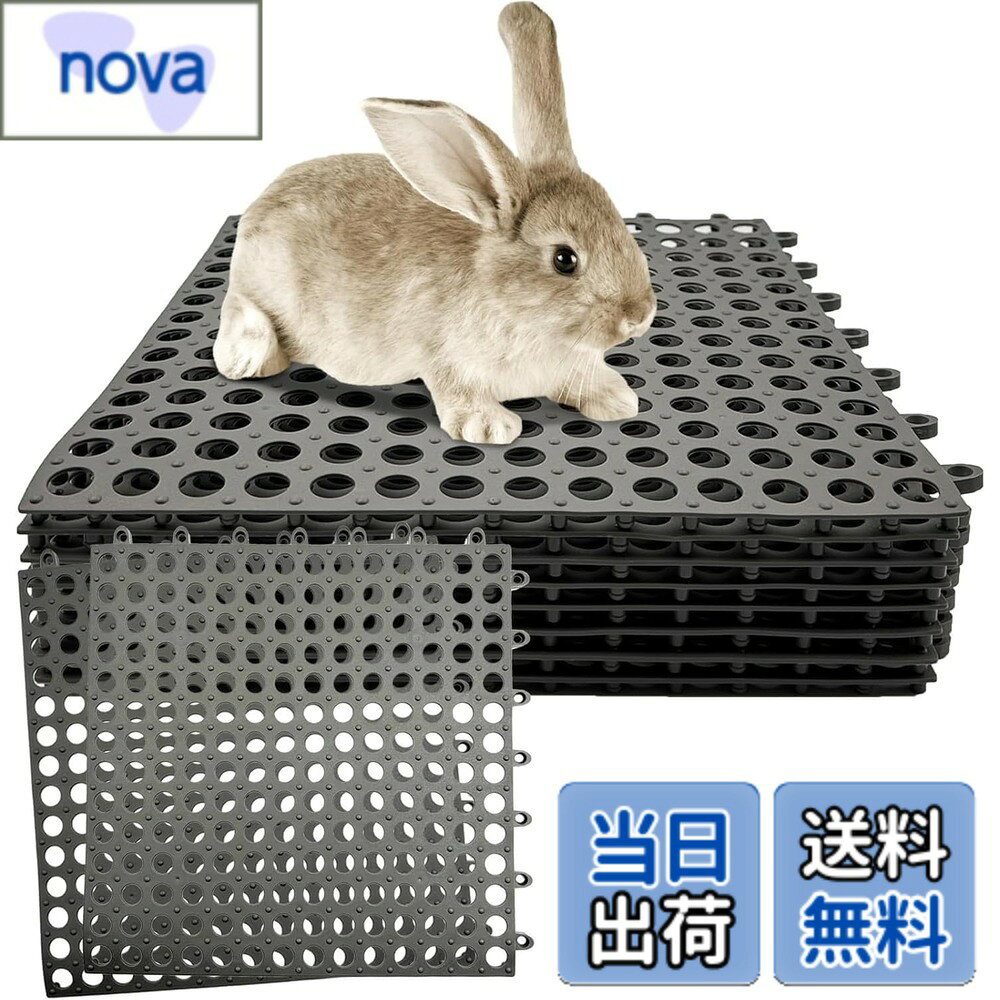 【送料無料】DIFEIUKI 8枚セット うさぎ すのこ マット 滑り止めマット 小動物 ペ...
