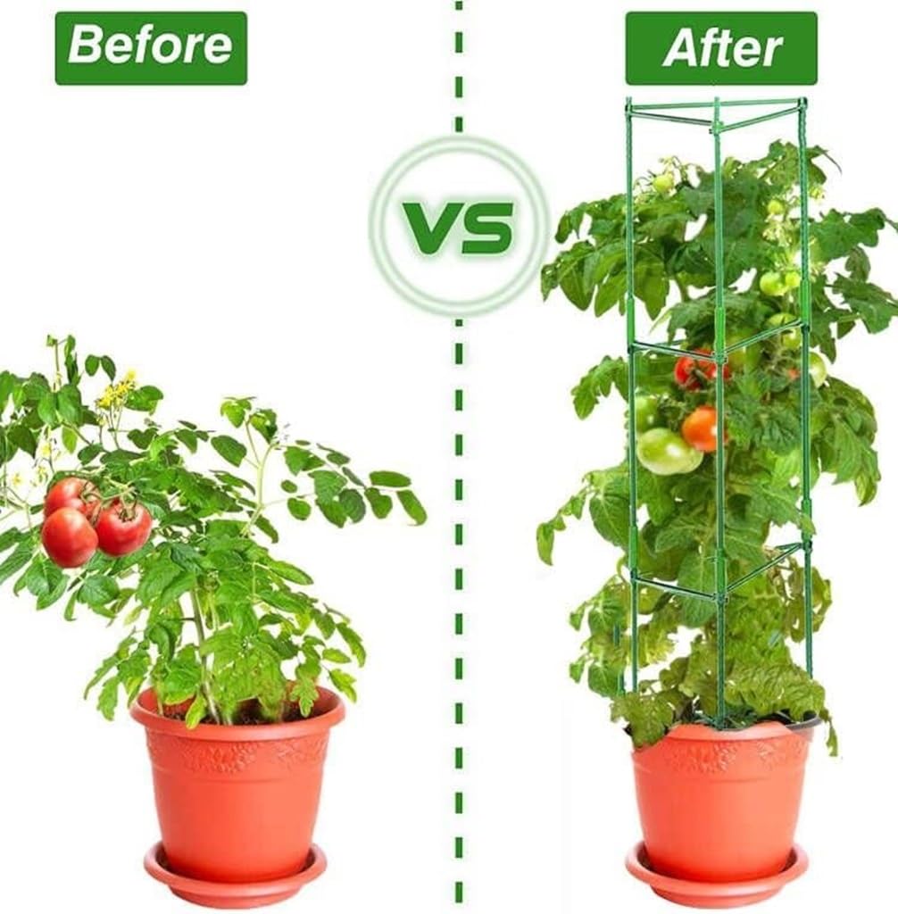 【送料無料】DIFEIUKI 植物支柱 三角形 園芸支柱 3セット トマト 植物成長 植物サ...