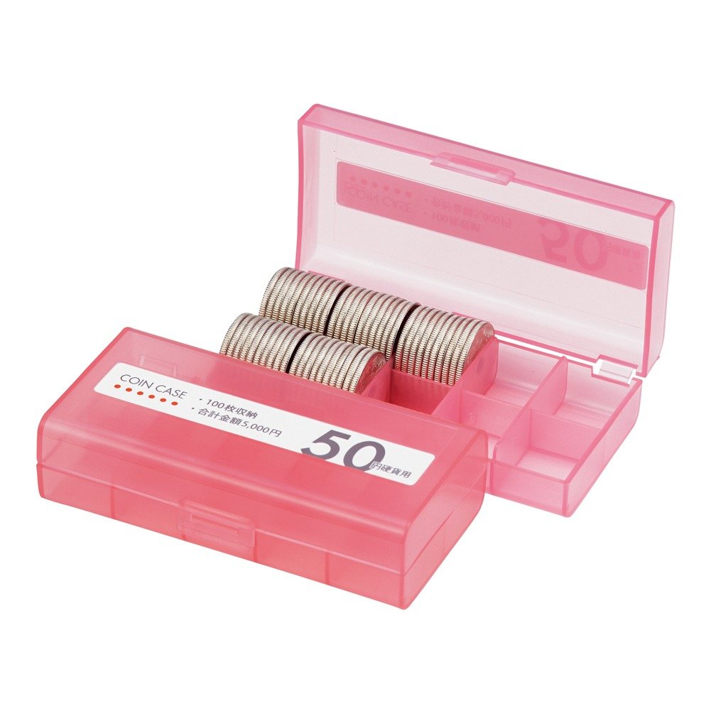 樂天商城 - 【送料無料】オープン工業 コインケース 50円硬貨(100枚収納) M-50W 桃 色：桃、サイズ：100枚収納