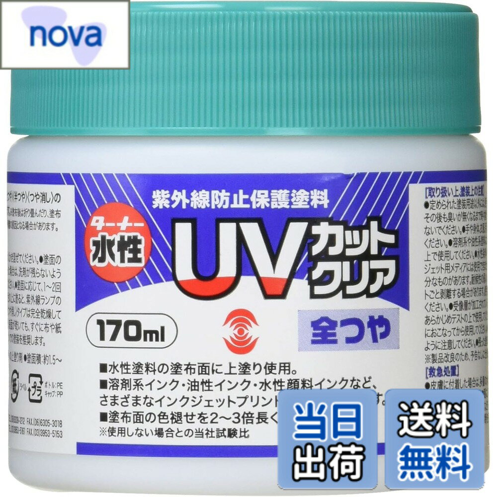 【送料無料】ターナー色彩 水性紫外線防止保護塗料 UVカットクリア 色：クリア、サイズ：170ml