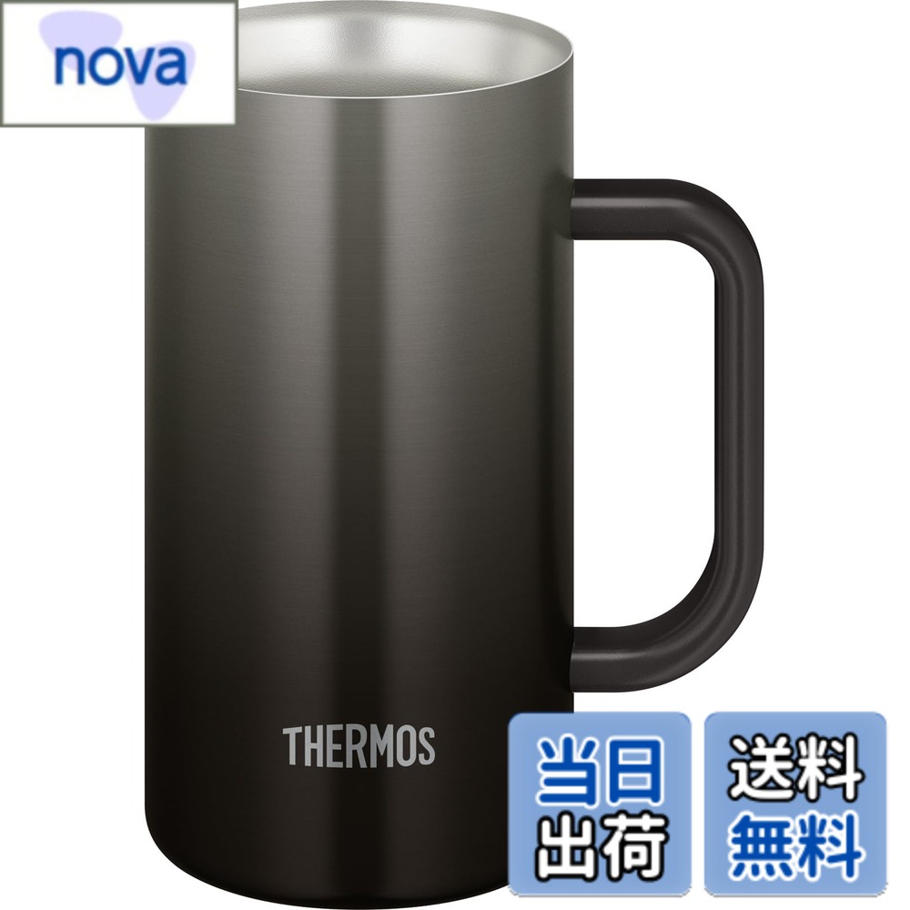 乐天商城 - 【送料無料】サーモス 真空断熱ジョッキ JDK-00 色：ブラック、サイズ：720ml