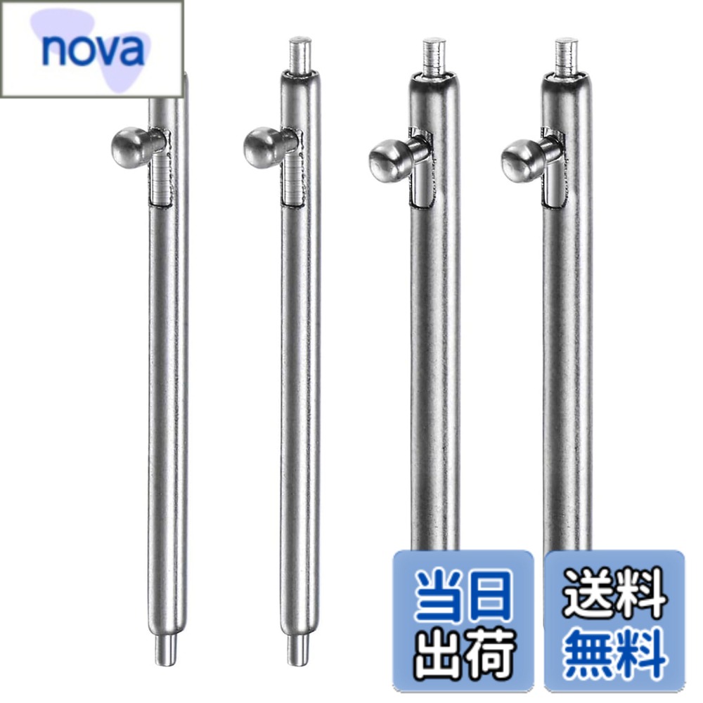 【送料無料】Jumpsunfun 時計ベルト用ステンレススチール バネ棒 Quick Release 直径(Φ)1.5mm ワンタッチピン 腕時計汎用スプリングバー 4本セット サイズ：18mm