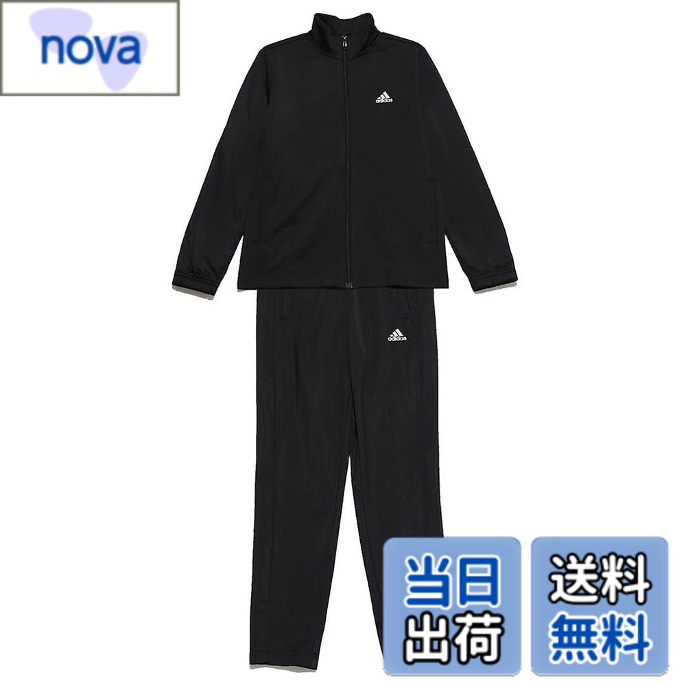 樂天商城 - 【送料無料】[adidas] ジャージセット キッズ TS ボーイズ 色：Top:ブラック/ホワイト Bottom:ブラック/ホワイト(IC5686)、サイズ：140
