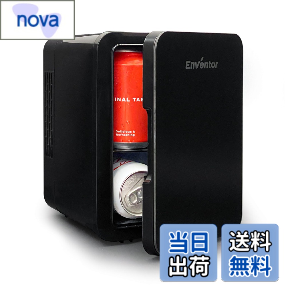 商品情報 商品の説明 主な仕様 【保温・保冷両用】夏場は最低2度の保冷機能、冬場は最高60°の保温機能と、季節に応じて2つの機能を使い分けることができます。（最低温度＝外気温度?20度、加熱の場合は最高60度まで）冷温庫として、夏に飲み物・果物・化粧品などを保冷し、冬でも保温器としてコーヒー、お茶・お弁当などを保温できます。ご注意：特に500mlペットボトルのほうは入らない場合があります。【4L容量】コンバクトの上で4L容量を利用できるように設定しており、飲み物だけではなく、おしぼりの冷却や化粧品、お菓子、調味料などの冷やし保存ができるほどの収納力です。また、ドアポケットもついているので、ちょっとしたものを入れておくのに便利です。【静音性・断熱性】ペルチェ方式のおかげで、稼動音が静かで事務所、寝室や書斎での使用も快適です。また、市販品と比べて、磁気吸引ドアとドアの裏にシールリングを採用することで、より良いシールを確保し冷気もしくは温気が逃げなくて保冷・保温性能は抜群です。高密度発泡ウレタンを採用することで断熱性能を可能に。 効率的な保温・保冷性能をするとともに、省エネ設計になっています。【注意】ペルチェ式のため、保冷温度は外気温により左右されます。予めご了承ください。【家庭用・車載用】本体への給電はAC電源とシガーソケット電源に対応しています。AC・DC出力ポート搭載のポータブル電源と組み合わせて利用すれば、家庭用だけでなく、キャンプやアウトドア、釣り、車中泊などでとても便利に使えます。取り外し可能な仕切り板（1枚付属）を使って、飲み物などに合わせてスペースを調節できて使い勝手にも優れています。弊社の商品お買い上げ頂きの商品について、付きます。何か質問がございましたら、ぜひ遠慮なくこちらとご連絡ください。また、返品時期を過ぎたら、こちらは新品交換、或いはを対応可能です。 # 【送料無料】Enventor 冷温庫 小型 保冷・保温用 ペルチェ式 ミニ冷蔵庫 省エネ 静音 AC/DC給電 ポータブル冷蔵庫 僅か 軽量 持ち運び便利 12V 車載用 車中泊 キャンプ アウトドア 職場 卓上 寝室 家庭用 色：4L（ブラック） 夏に差し掛かると、冷たい飲み物が恋しくなりますよね。しかし、外出先では冷蔵庫がないため、飲み物が温かくなったり、化粧品が劣化したりする悩みもつきものです。そこで、多くの方が求めるのがポータブル冷蔵庫です。私たちの「Enventor冷温庫」は、その悩みを解消するために開発されました。これ一台で、保冷と保温の両方が可能。小型ながらも4Lの大容量を活かし、飲み物や食品、化粧品を快適に保存できます。さらに、AC/DC両方の電源に対応しているため、家庭用からアウトドアイベントまで様々なシーンで活用可能です。多機能で便利なこの冷温庫があれば、快適な生活が手に入ります！ぜひ、手に入れて自分だけの快適空間を作り上げてください。 ## 保冷・保温の高機能性 「Enventor冷温庫」の最大の魅力は、保冷と保温の両方を実現できる点です。夏は冷たい飲み物を、冬は温かい飲み物や食事を手元に置くことができるため、どんな季節でも活躍します。具体的には、夏場では外気温から20度低い温度に保冷が可能です。これにより、ビールやジュースがいつでもキンキンに冷えた状態で楽しめます。また、冬には最大60度までの保温機能があり、温かい食事を持ち運ぶこともできます。この特性は特にキャンプや車中泊において非常に重宝されます。例えば、湖のほとりで温かいコーヒーを飲む、キャンプファイヤの前で食事を温め直すといったシチュエーションで、大きな役割を果たすことでしょう。これ1台あれば、どんなシーンでも対応できる信頼性があります。 ## コンパクトで軽量な設計 4Lの収納力を持ちながら、「Enventor冷温庫」はとても軽量でコンパクトな設計が特徴です。重さはわずか数キロなので、自宅から車やキャンプ場への持ち運びが非常に簡単です。バックパックに入れても邪魔にならず、旅行やビジネスシーンに最適です。この冷温庫は単身者からファミリー層まで、様々なライフスタイルにフィットします。持ち運ぶときは、取っ手がついているので楽に移動でき、卓上に置いても邪魔になりません。また、ドアポケットが付いているため、飲み物以外のアイテムも簡単に収納できます。例えば、化粧品を冷やしておきたいときや、軽食を持ち歩きたい方にもぴったりのサイズ感です。これにより、生活のクオリティも向上し、さらに快適な日々を送ることができます。 ## 静音性と省エネ設計 「Enventor冷温庫」は、ペルチェ方式を採用しているため、運転音が非常に静かです。このため、オフィスや寝室で使用してもノイズが気になりません。また、高密度発泡ウレタンを採用し、断熱性能が優れているため、省エネ設計も実現しています。電気代を気にせず、安心して使用できるのも嬉しいポイントです。実際に、多くのユーザーが「静かで省エネルギーだから、いつでも使える」と評価しています。家庭の冷蔵庫や保温器と同じ感覚で、気軽に使えるアイテムとして選ばれています。省エネ設計は、環境に配慮することにも繋がるため、エコライフを意識している方にもおすすめです。お金を節約しながらも、生活を豊かにするアイテムとして、多くの人々に支持されています。 ## 家庭もアウトドアでも活躍 「Enventor冷温庫」は、家庭用としてもアウトドアシーンでも大活躍します。家庭内では、飲み物や食品の保管に便利です。特に冷蔵庫の容量が足りないときなどには、サブとして役立ちます。一方、キャンプや車中泊では、シガーソケットから給電できるため、電源の心配がありません。アウトドアイベントで利用する際には、冷たい飲み物や温かい食事を簡単に持ち運びできます。加えて、取り外し可能な仕切り板が1枚付属しているため、収納スペースを自由に調整可能です。これにより、大きさや形状の異なるアイテムも効率良く収納でき、より多くの食品を保管することができます。さまざまなシチュエーションで使える「Enventor冷温庫」は、あなたの生活を一層豊かにしてくれることでしょう。 ## まとめ - 保冷・保温両用で、年間を通じて使用可能。 - 4Lの大容量で、飲み物や食べ物をしっかり収納。 - 静音性が高く、オフィスや寝室でも利用可能。 - AC/DC給電で、家庭用とアウトドア両方で便利。 - 持ち運びしやすい軽量設計で、旅行やキャンプに最適。 「Enventor冷温庫」は、あなたの生活に便利さと快適さをもたらします。どんなシーンでも大活躍するこのポータブル冷蔵庫をぜひお見逃しなく！