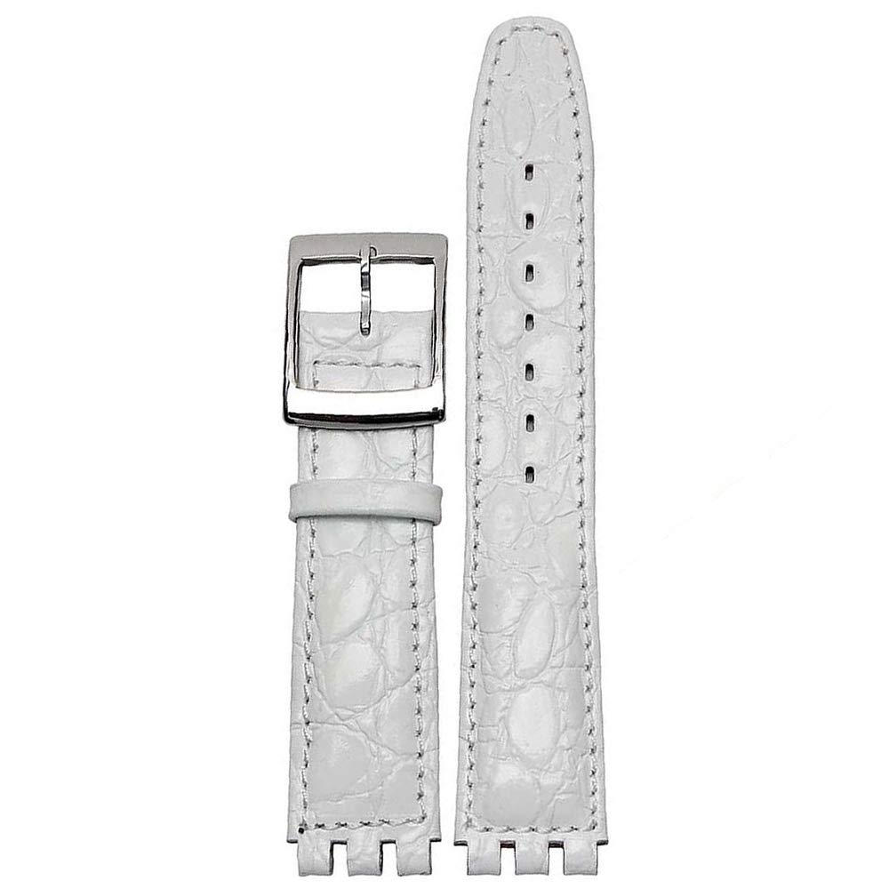  スウォッチ swatch 交換用 時計ベルト 時計バンド 17mm  色：ホワイト、サイズ：17mm