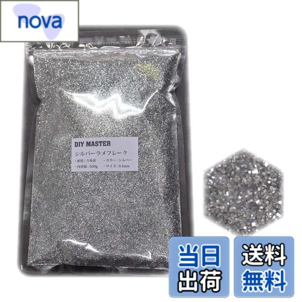 商品情報商品の説明ラメフレーク カラー：シルバー サイズ：0.4mm 内容量：500g シルバーラメフレークです。 ※上塗りにキャンディカラー(アメの様に透き通っている塗料)をご使用頂くことでカラー付きラメフレークの様に見せることが可能です。 参考までに、画像のサンプルモデルは【ソリッドオレンジシルバーラメフレークキャンディオレンジ】の順で塗装してあります。 もちろん下地カラー、上塗りカラーはオレンジではなく何色でも応用が可能です、好きなようにカスタムしてご使用ください。 高純度、高い反射率でギラギラに輝きます。 0.4mmは標準的なサイズであり、最も使用されることが多いサイズです。 パワフルに輝きまた、さり気なく輝かせたり、様々な表現が可能です。 仕上げに、下地に、どちらも使用でき、組合せなどで様々な表現が可能です。 トラック、自動車、オートバイ、ヘルメット、スノーボードなど大・中パーツのカスタムペイント、 ネイル、ルアーなどの小物パーツまで幅広くご使用頂けます。 【取扱商品】全商品prime発送対応いたしております。 商品ペ−ジから選択してください。 ※在庫切れの場合も御座います。 ・シルバ−ラメフレ−クシリ−ズ(14種) ・カラ−付きラメフレ−クシリ−ズ(2種(ゴ−ルドラメフレ−ク/スモ−クシルバ−ラメフレ−ク)) ・ホログラムラメフレ−ク(11種) ・レインボ−ラメフレ−クシリ−ズ(21種) ・スモ−クレインボ−ラメフレ−クシリ−ズ(13種) ・ブラックレインボ−ラメフレ−クシリ−ズ(13種) ・カラフルラメフレ−クシリ−ズ(10種) ・ガラスラメフレ−クシリ−ズ(15種) ・フラッシュパ−ルシリ−ズ(6種) ・クロマジェム(偏光カラー)シリ−ズ(5種) ・感熱顔料シリ−ズ(2種) 商品検索の際は頭にDIY MASTERと記入して下さい。※DIY MASTERのみで検索すると全商品が表示されます。 (例) レインボ−ラメフレ−クを検索する場合 【DIY MASTER レインボ−ラメフレ−ク】 ホ−ムペ−ジからも一覧ペ−ジがご確認可能です、DIYMASTERにて検索してください。主な仕様 カラー: シルバー内容量: 500gbrラメフレークのサイズ: 0.4mmbr形状: 六角形
