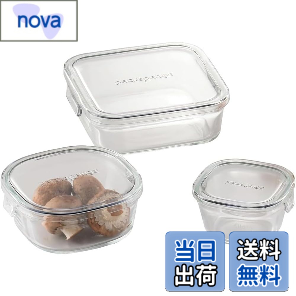 【送料無料】iwaki(イワキ) 耐熱ガラス 保存容器 グリーン 色：05) クールグレー、サイズ：800mlx1個 ・450mlx1個・200mlx2個