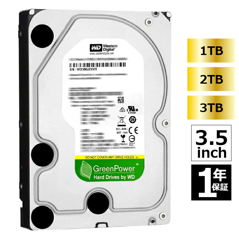 Western Digital ����������ǥ����� WD GreenPower TVϿ�� �����ǥ���/�ӥǥ� 3.5����� 1TB/2TB/3TB SATA ��...