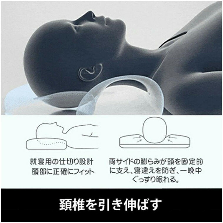 【楽天スーパーSALE 10%OFF】枕 夢枕 頚椎牽引ケア枕 快眠 人間工学 快眠枕 頚椎 牽引ケア 超快適 ハイテク頚椎牽引ケア 枕 肩こり超快適ハイテク頚椎牽引ケア枕 頚椎牽引枕 ギフト 男性 女性 頭痛 肩 首 痛み ストレートネック枕 硬め 頚 [3]