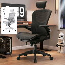 ゲーミングチェア リクライニング オフィスチェア 通気メッシュ デスクチェア ワークチェア 椅子 パソコンチェア 事務椅子 腰痛対策 昇降調節 360度回転 フ...