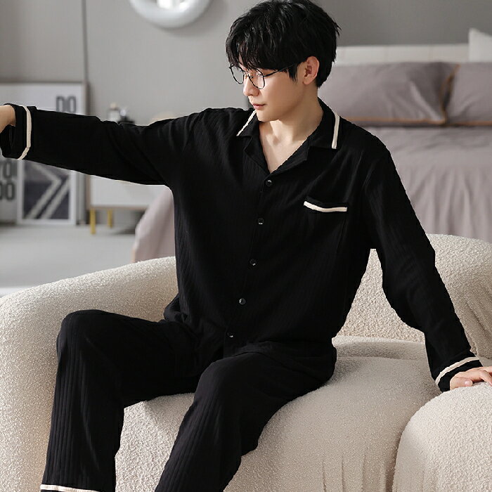 パジャマ ルームウェア メンズ レディース ロングスリーブ ロングパンツ 部屋着 カップル 韓国 男女兼用 綿100％ 軽量 通気 ぐっすり 着心地 快適 快眠 上下セット お揃い メンズ レディース 長袖 前開き ナイトウエア バレンタイン プレゼント おしゃれ 結婚祝い 部屋着