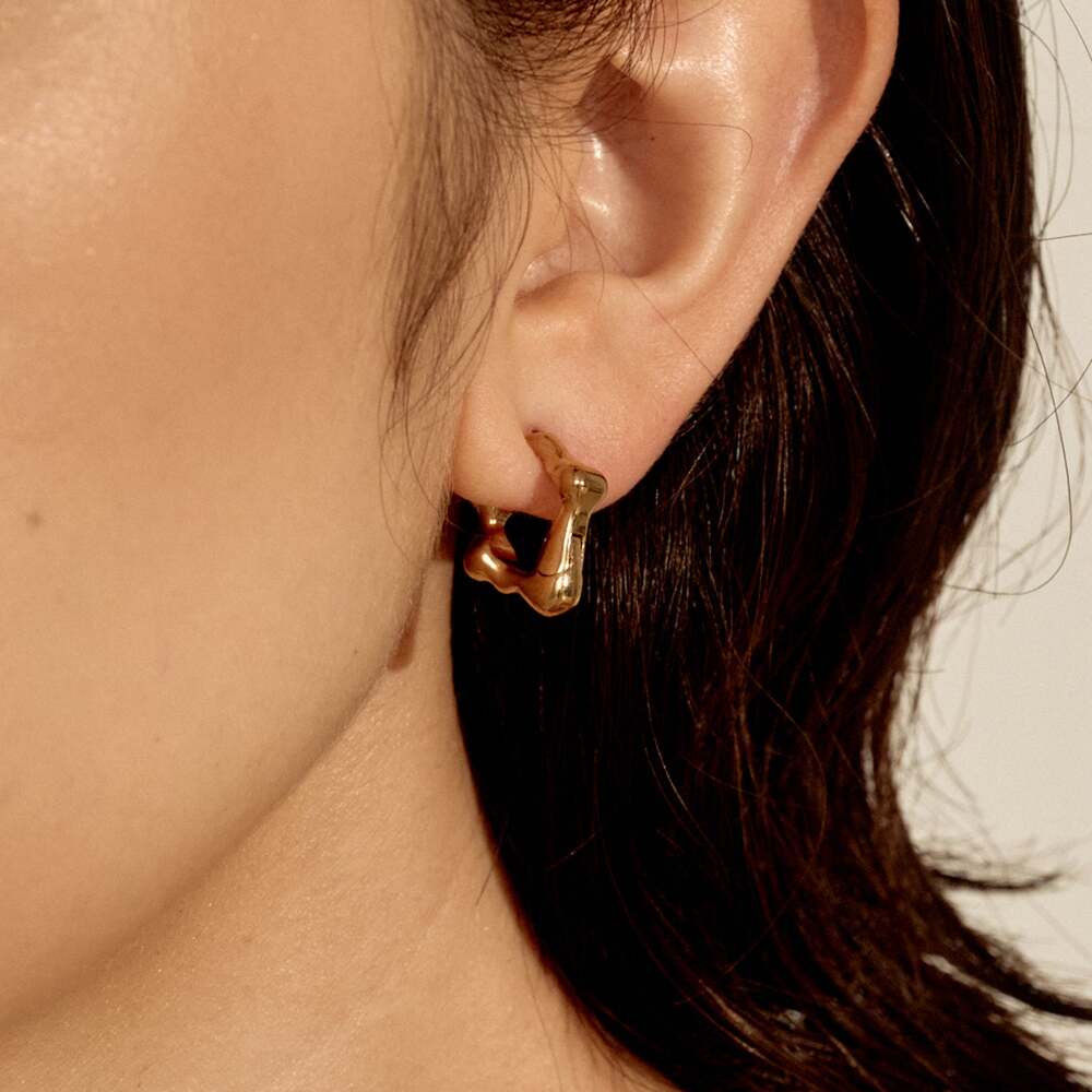 Lava Earring / イヤリング 金属アレルギー 対応 ニッケルフリー 金属アレルギー対応 ゴールド シルバー シンプル レディース 大人 女性 トレンド ニュアンス プレゼント ギフト novice ノーヴィス