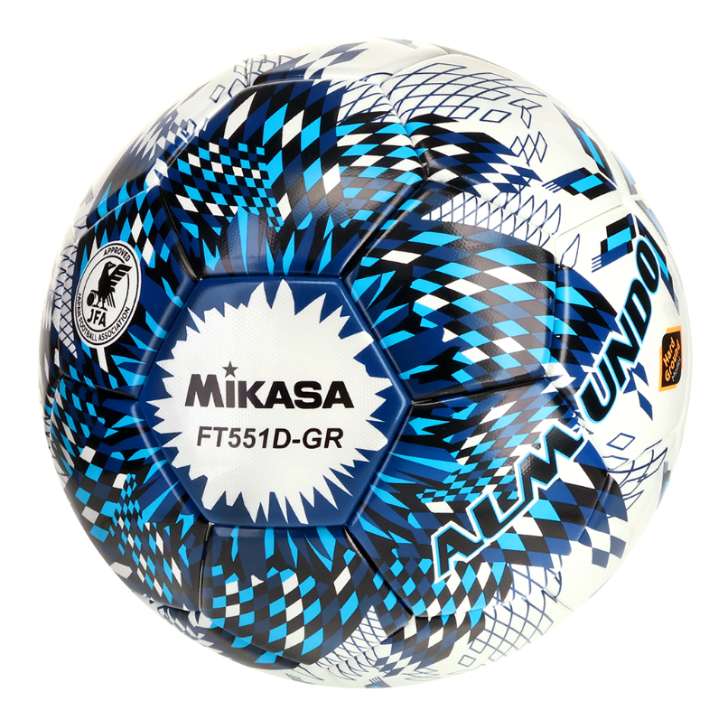 ミカササッカーボール検定5号球 土用　FT551D-GR-NLB