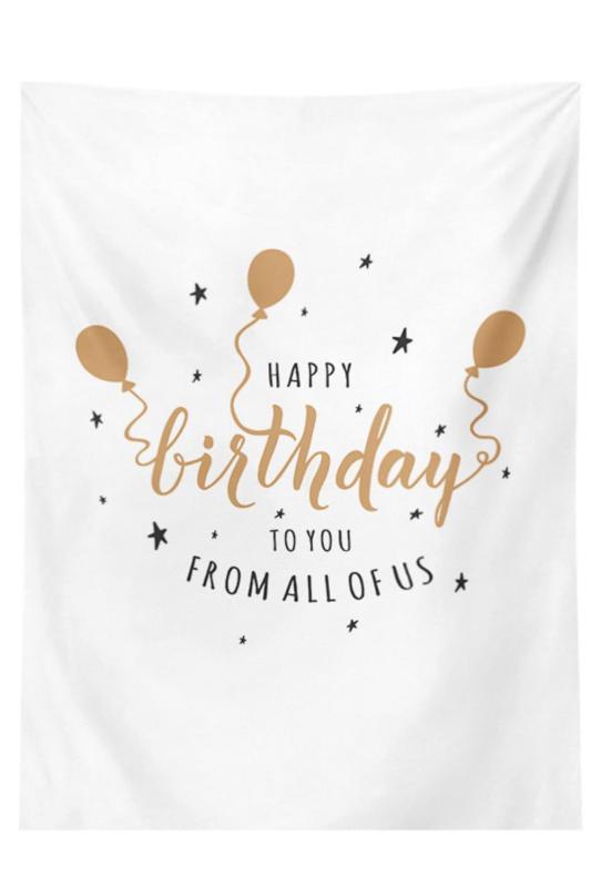 YFFSFDC バースデータペストリー 誕生日 飾り付け Happy Birthday おしゃれ 壁掛け フォトポスター 写..