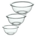 iwaki イワキ 耐熱ガラス ベーシック ボウル 3種セット 大中小 1500ml・900ml・500ml KSKC-BO-3 3個セット(3)