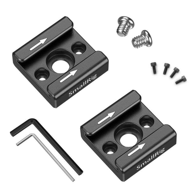 SmallRig コールドシューマウント コールドシューアダプター 2個入り シューアクセサリー コールドシューマウントアダプター アルミ製 撮影補助ツール DSRLリグ-2060(2)