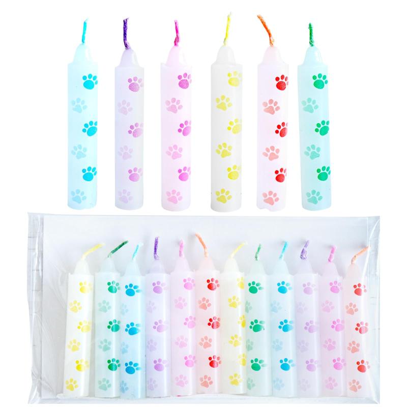足あと ろうそく ペット ミニ寸 ローソク 物 メモリアルグッズ 肉球 ミニろうそく ペット仏具 ペット供..