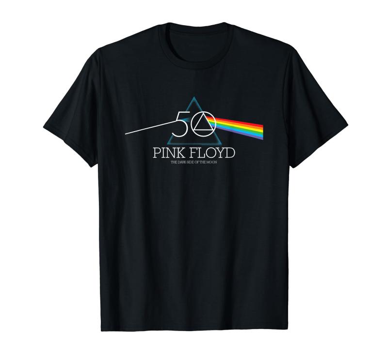 ピンク・フロイド The Dark Side of The Moon 50th Anniversary Prism Tシャツ