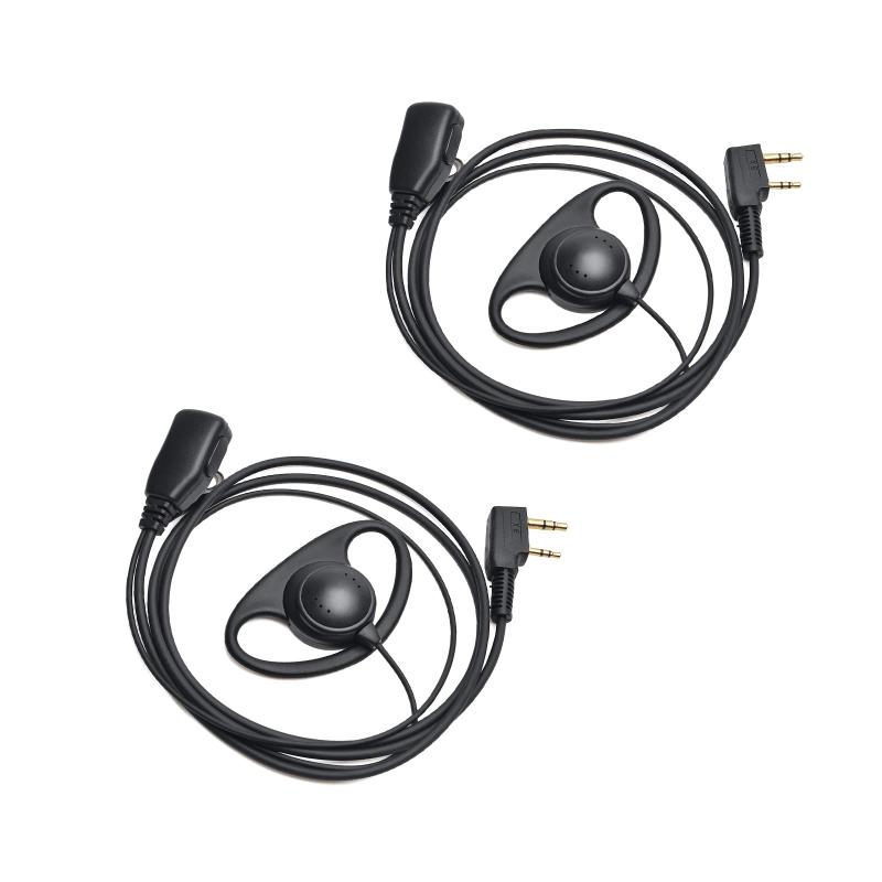 YNIBST ケンウッド対応 BAOFENG用 インカムイヤホン マイク付き 2個セットD01K D01CK