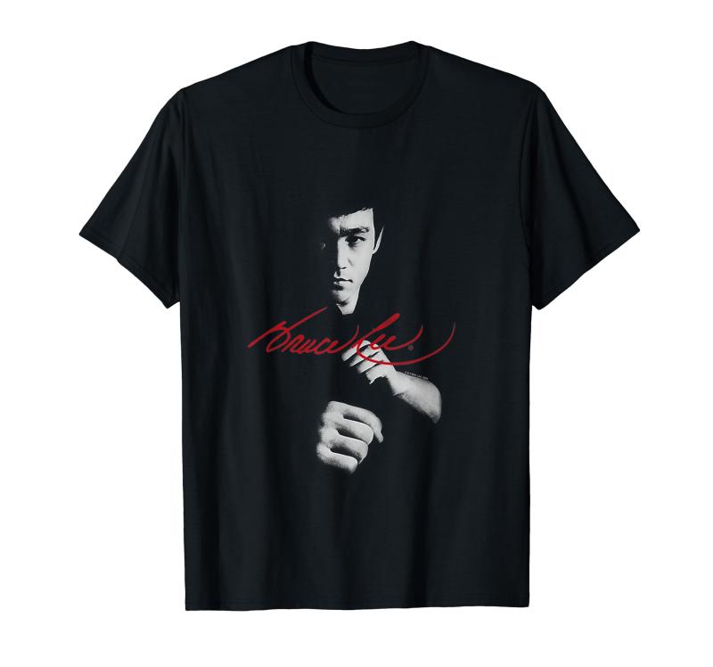 Bruce Lee In The Shadows Signature Poster Tシャツ