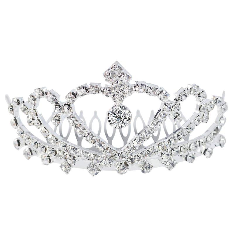 ヘアアクセサリー cnomg 王冠 ティアラ 子供 撮影 女の子 七五三 結婚式 成人式 誕生日会 花嫁 髪飾り ..