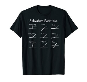 活性化関数 伝達関数 activation functions ディープラーニング AI ReLU Tanh シグモイド Tシャツ