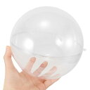 NUOLUX プラスチックボール 透明 20cm 中空 アクリル ボール オーナメント 球体 装飾 充填可能 手作DIY デコレーション 家庭 結婚式 パーティー 飾り用