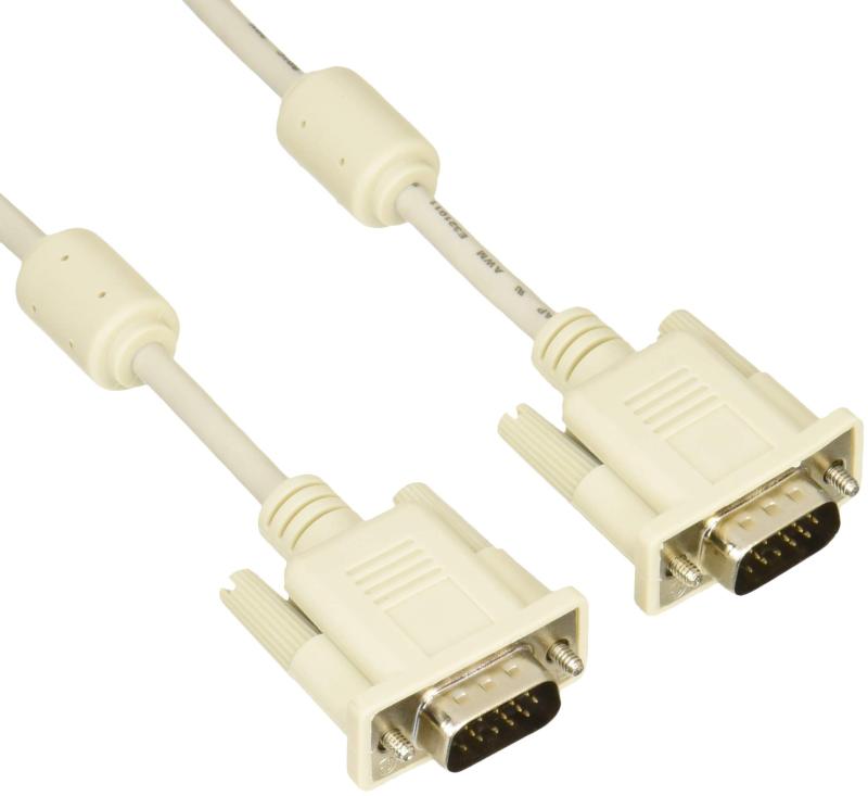 BUFFALO ディスプレイケーブル 極細 D-Sub15:D-Sub15 コア付 BSDCVxx