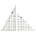 ウチダ製図器(Uchidaseizuki) 三角定規 13×18×0.2cm 方眼 7-470-0002