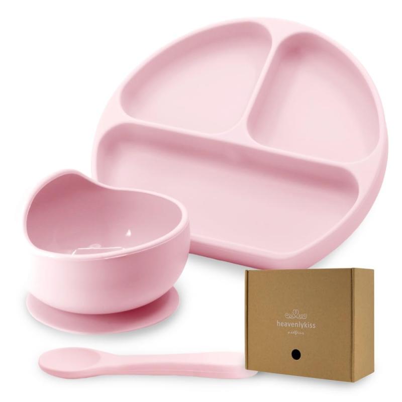 heavenlykiss 【VERY掲載】 ひっくり返らない 吸盤 食器 セット 赤ちゃん ベビー 離乳食 出産祝い hk15