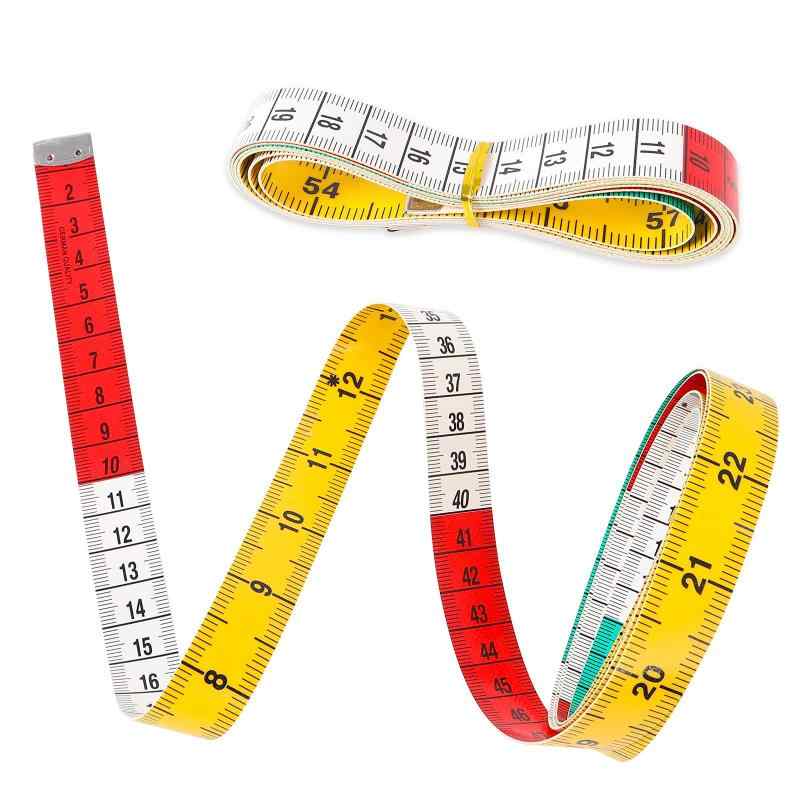 メジャー 巻き尺 インチ メジャー 両面目盛 150cm/60inch テーラーメジャー 採寸メジャー 裁縫用メジャ..