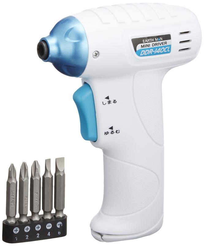 高儀(Takagi) EARTH MAN ミニドライバー 電動ドライバー小型 電動ドリル ドライバー電動 インパクトド..