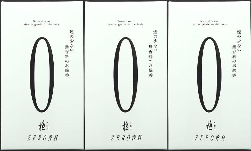 奥野晴明堂 極 （きわみ） ZERO 香料 130g 白 【3箱セット】