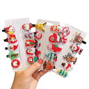 ヘアピン クリスマス ヘアクリップ 30点セット クリスマス 可愛い 髪飾り 蝶結び サンタクロース 雪だるま ヘラジカ ヘアアクセサリー おしゃれ 女の子 髪飾り 園祭 プレゼント パーティー