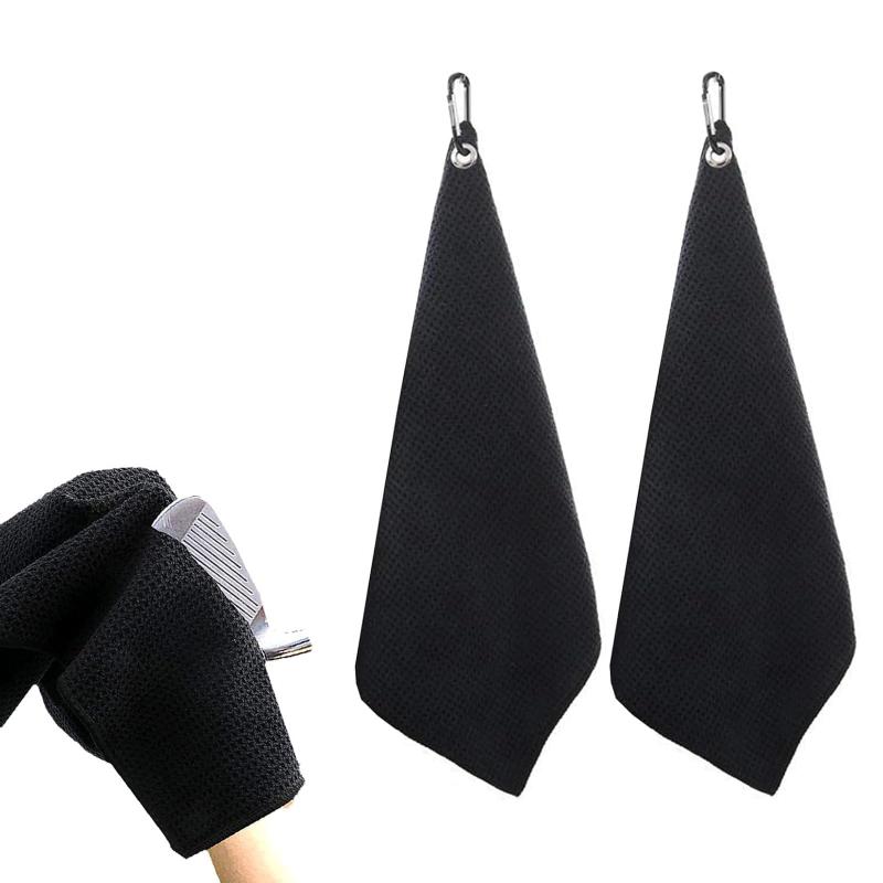 2枚 ゴルフボール拭き ゴルフタオル ゴルフクラブ 手入れ ゴルフグッズ ゴルフ タオル ゴルフ タオル ..