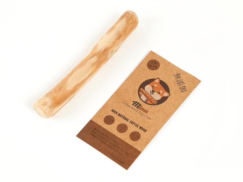 MINU 犬 噛む おもちゃ 無添加 100%ナチュラル 天然 木 コーヒーの木 デンタルケア