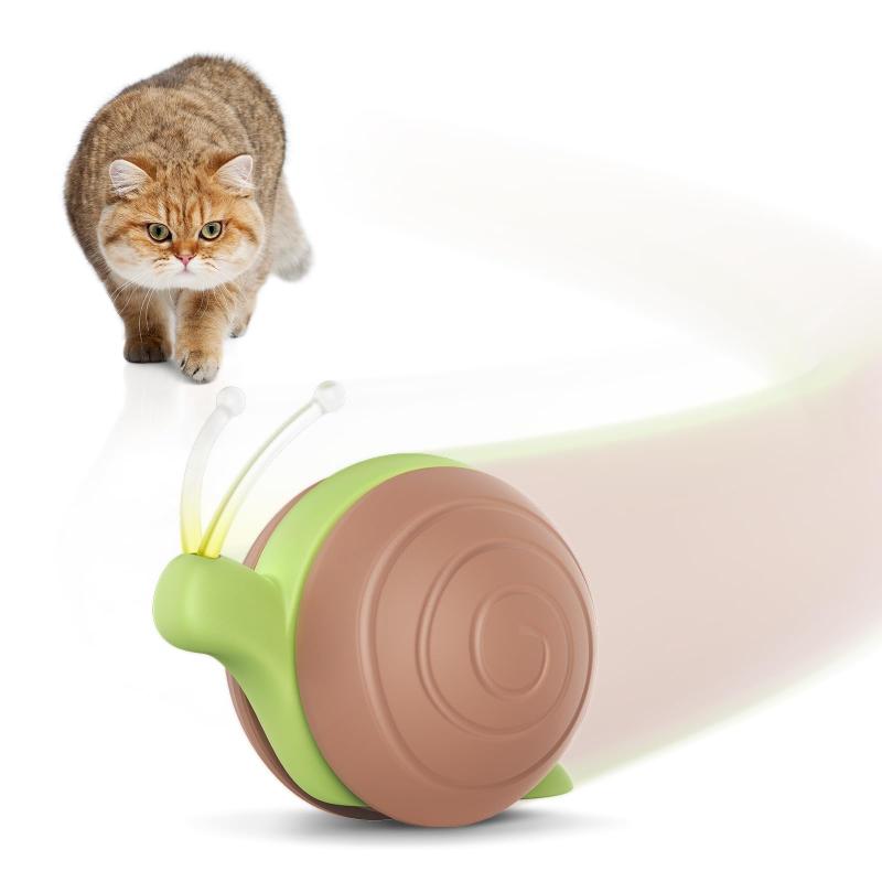 Cheerble 猫おもちゃ 自動 スピードカタツムリ 猫玩具 猫用おもちゃ