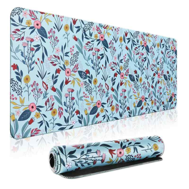 大型 薄型 ゲーミング マウスパッド キーボードパッド 800×300mm 滑り止め レーザー&光学式マウス対応 XL(80*30cm)