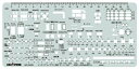 ドラパス テンプレート E502N インテリアレイアウト定規 1:200 31502
