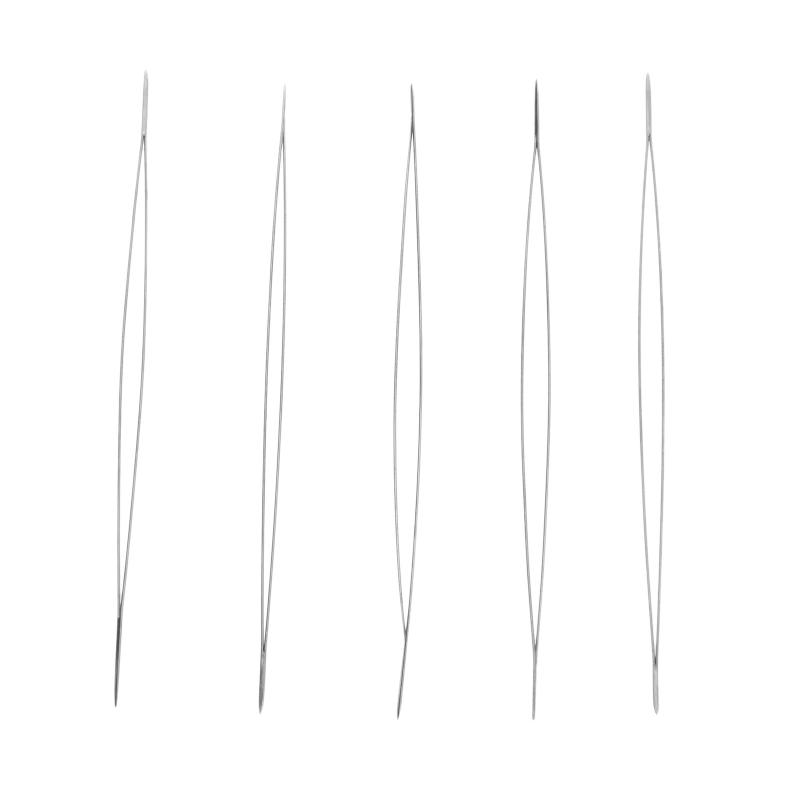 5本入りセット ビーズ針 ビーズ通し 超極細針 ビーズ刺しゅう針 ビーズ織り針 手作り DIY 縫製
